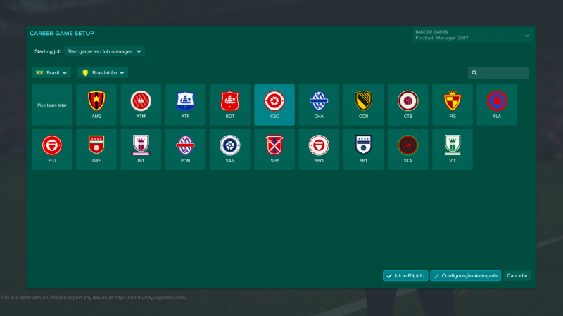 Football Manager 2017_ Application Main Menu.png