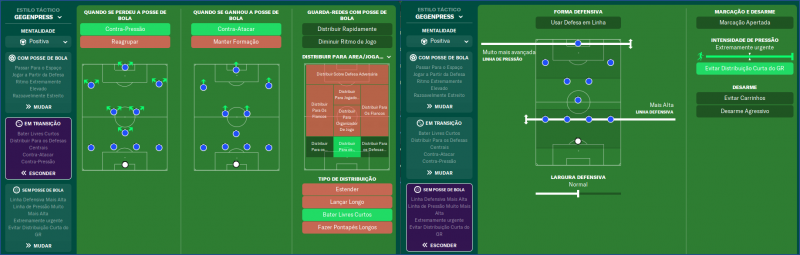 pressionar seus adversários pressão no FM